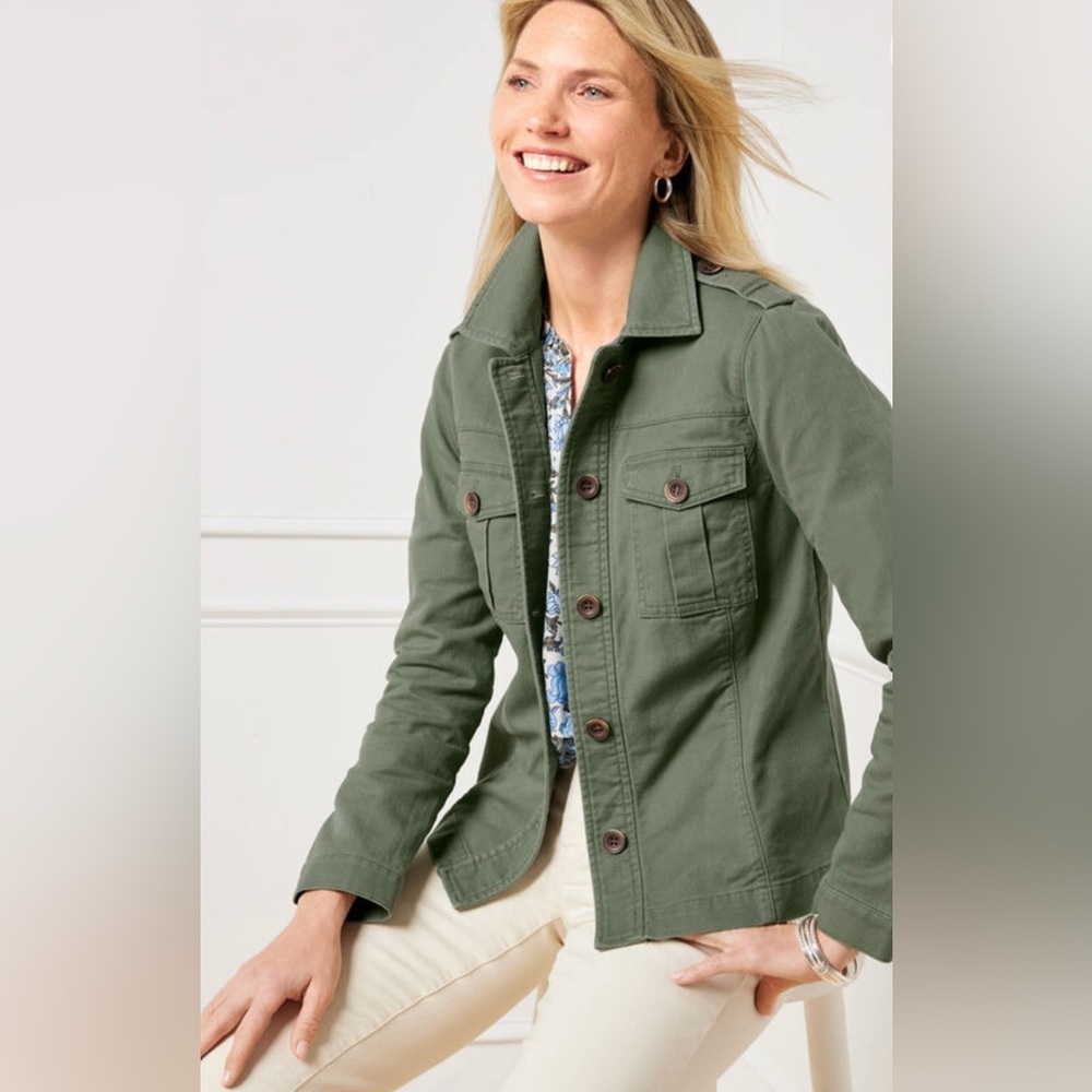 Talbots Women's Green Jacket size‎ Medium